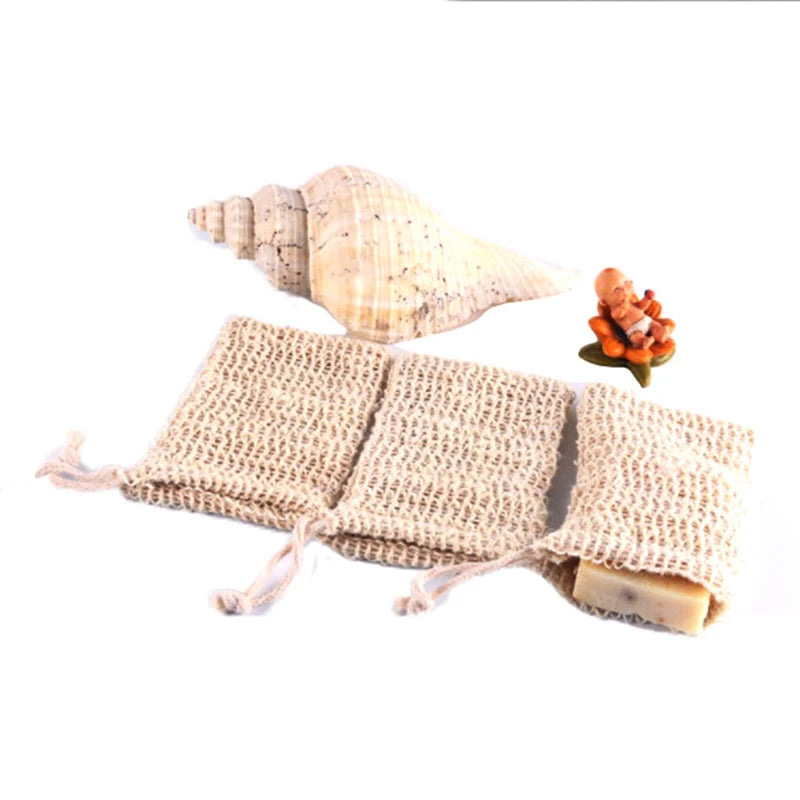 Sisal Exfoliating Soap Mesh Pouch