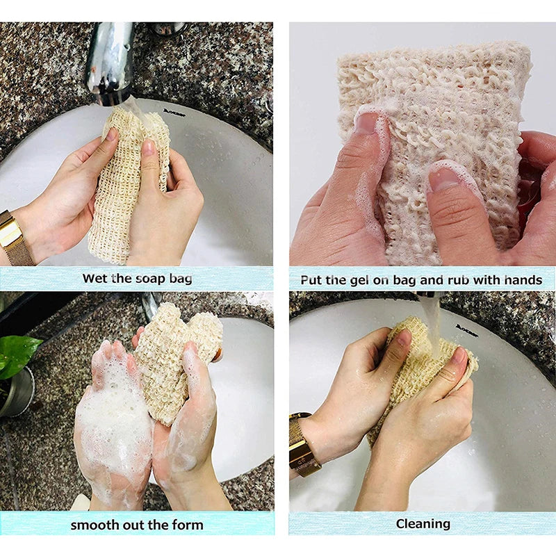 Sisal Exfoliating Soap Mesh Pouch