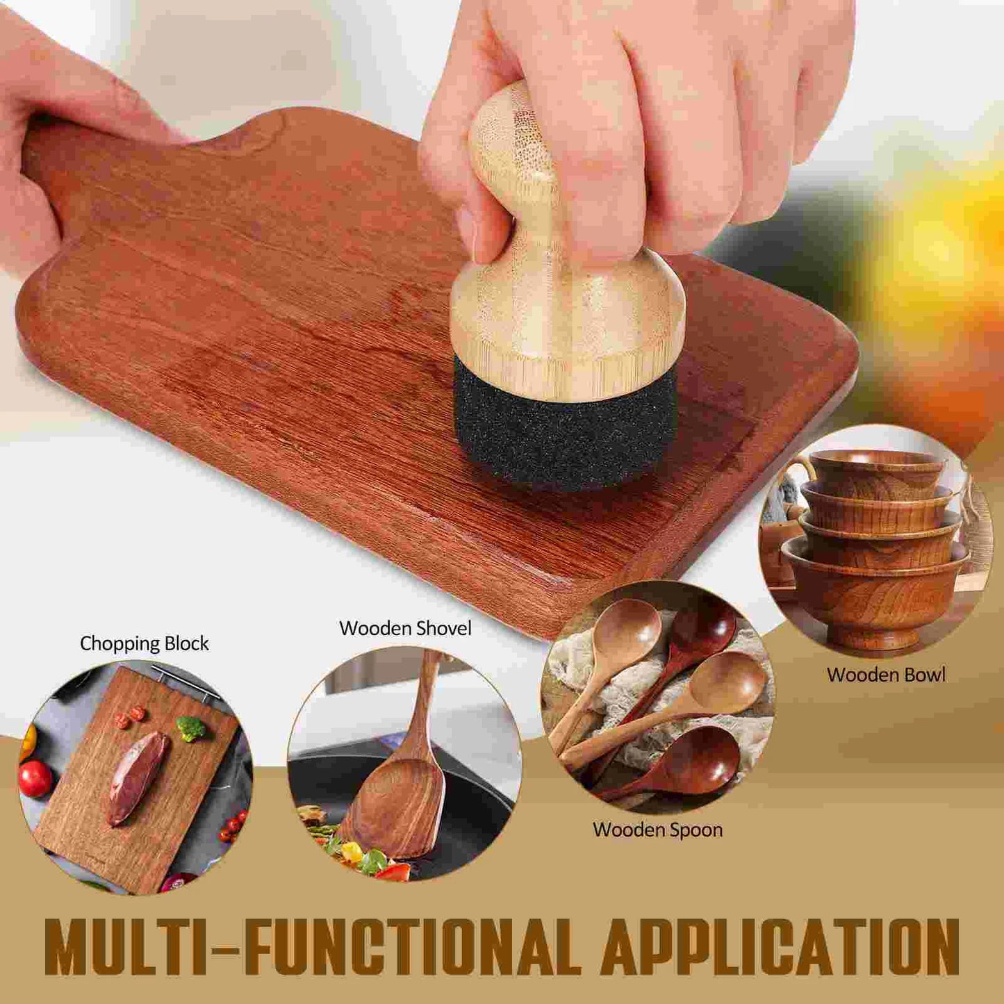 Bamboo Board Oil Wax Applicator