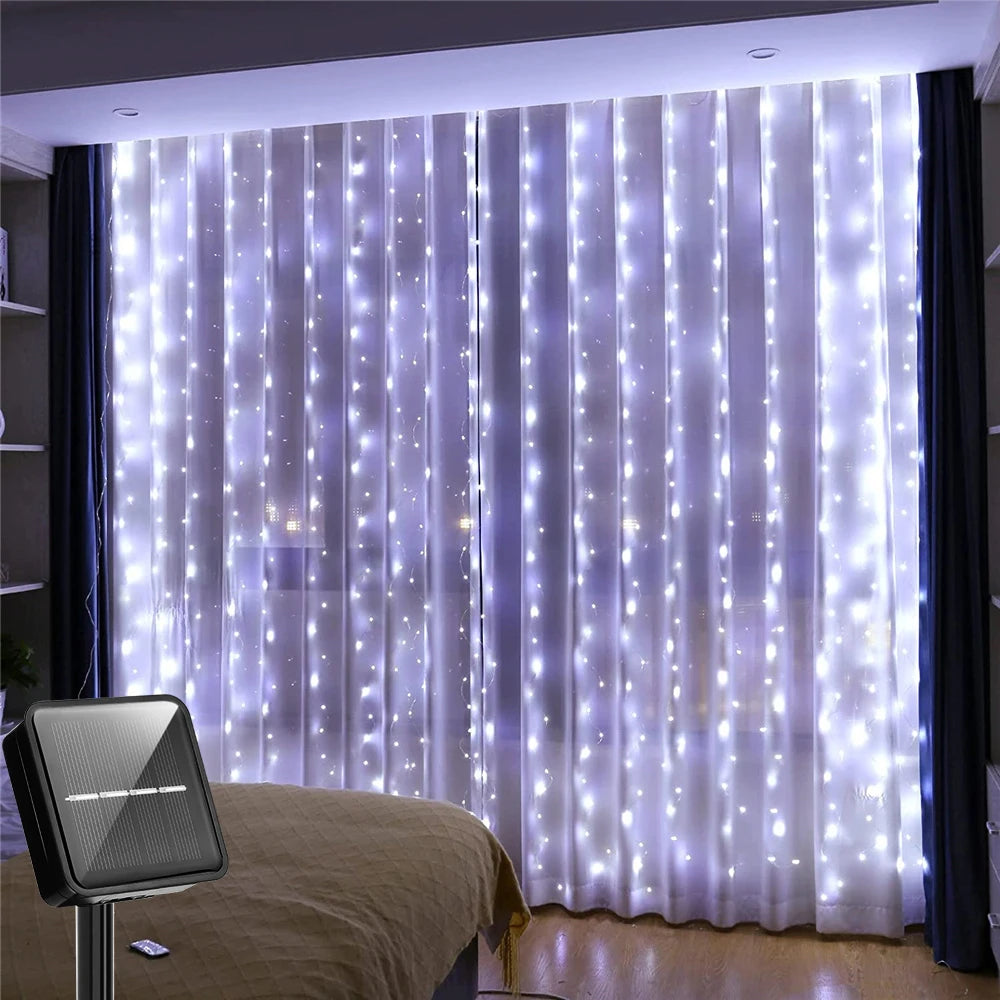 Solar Curtain Light