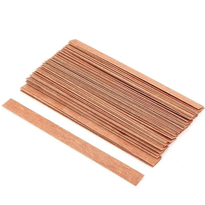 20PCS Wooden Candles Wick with Sustainer Tab DIY Candle Making Supplies Soy Parffin Wax Wick for DIY candle material