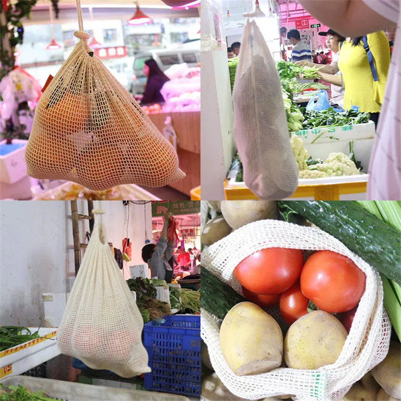 Cotton Mesh Produce Bags