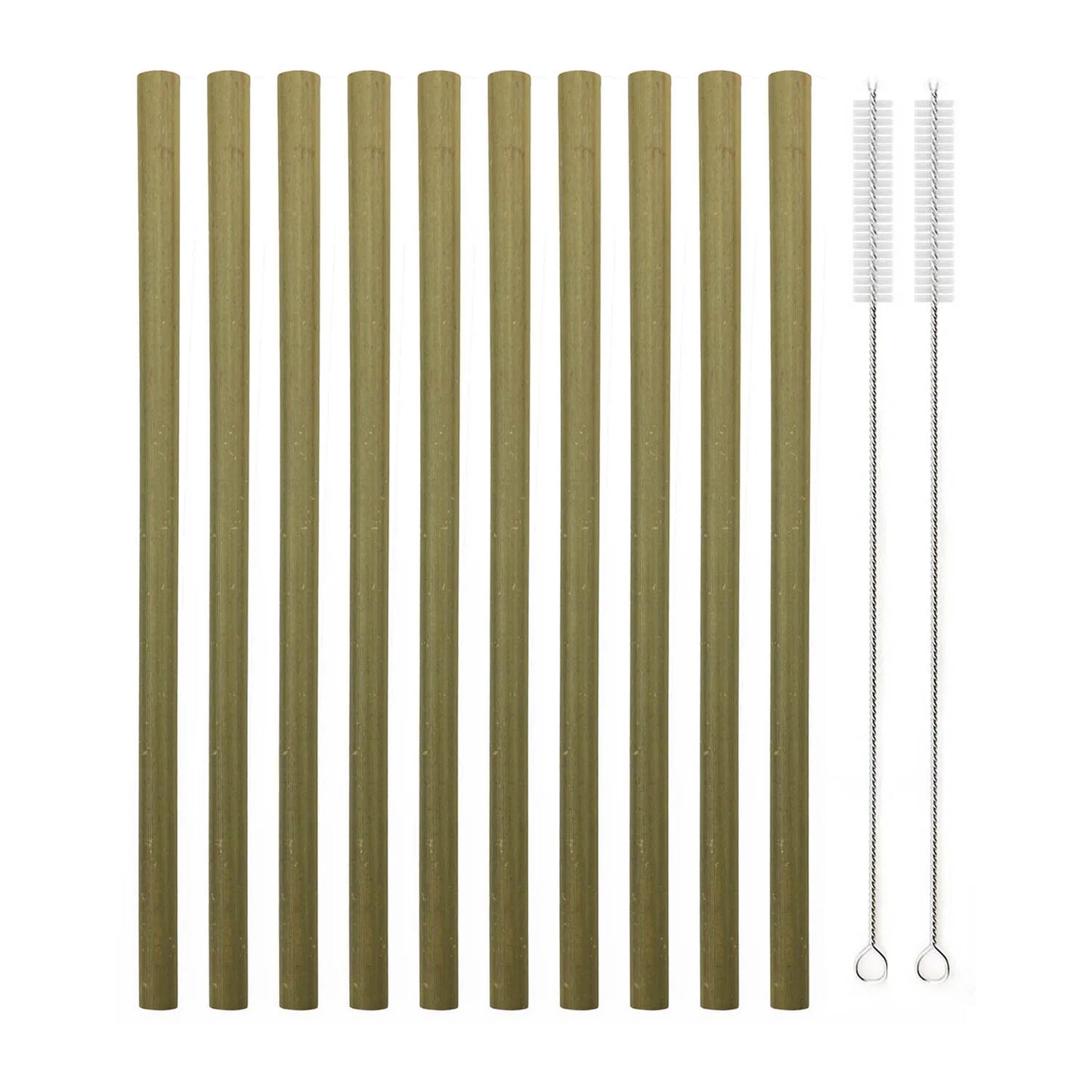 10 pcs Bamboo Drinking Straws