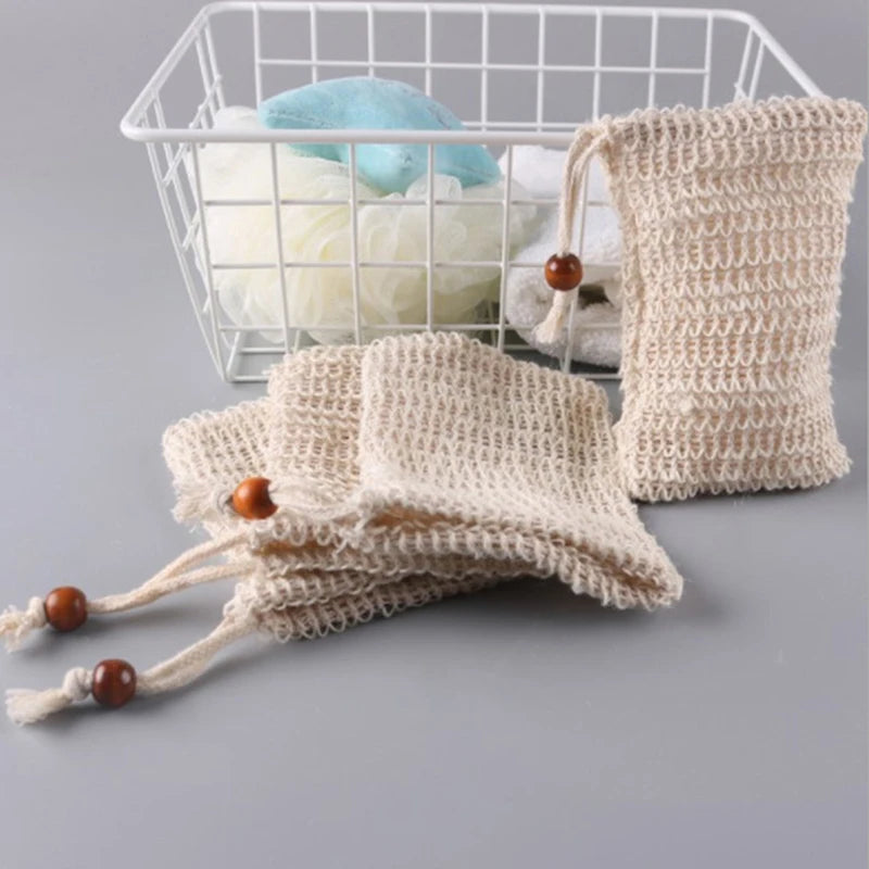 Sisal Exfoliating Soap Mesh Pouch