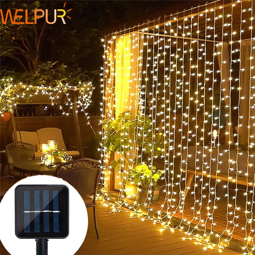 Solar Curtain Light